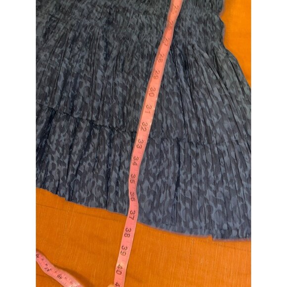 Current Air ANTHROPOLOGIE  Navy Sleeveless  Buttoned Square Neck Mini  Dress S - Picture 7 of 9